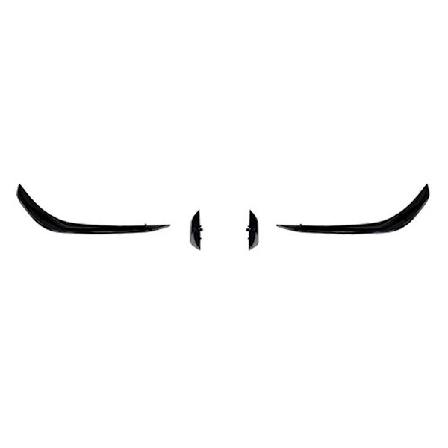 Frontspoiler för Mercedes Benz CLA45 AMG C118 2020 2021 Blank Svart