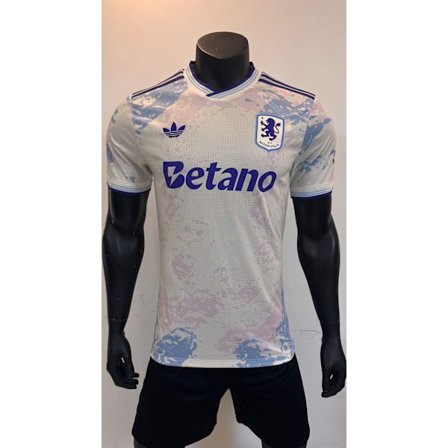 25-26 Aston Villa F.C. Bortamatch Tröja Spelare Fotboll T-shirt S-3XL