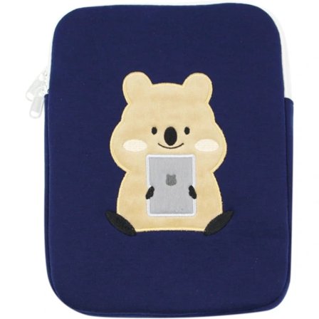 9-11 tommers plysj søt kanin laptopveske iPad beskyttelsesetui nettbrettetui notatbok oppbevaringsveske for kvinner jenter