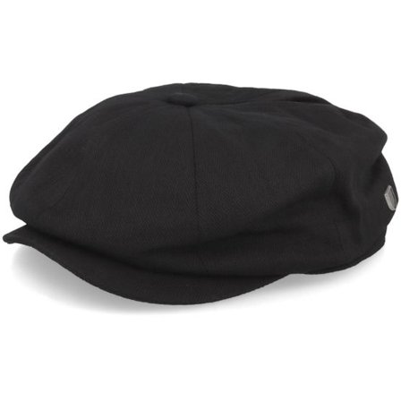 Brixton - Svart flatcap Keps - Brood Baggy Black Snap Cap @ Hatstore