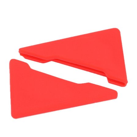 2 Stk Bildør Hjørne Deksel Bil Ytterdør Hjørne RØDT SOLID