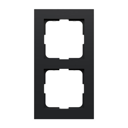 Heatit HC2 Dobbel ramme Sort matt