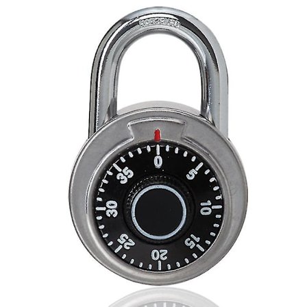 Kombinationsslås, Roterande Lås Rundt Vred Nummersiffra Kombinationssäkerhetsslås