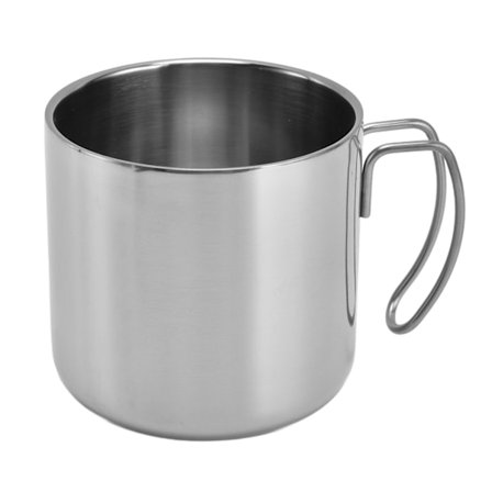 Rustfri stål kaffekrus 400 ml Holdbar bærbar vandkop med håndtag til hjemmekontor restaurant