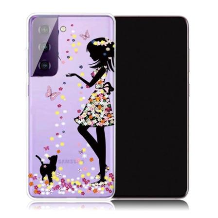 Deco Samsung Galaxy S21 Plus 5G skal - Flicka multifärg