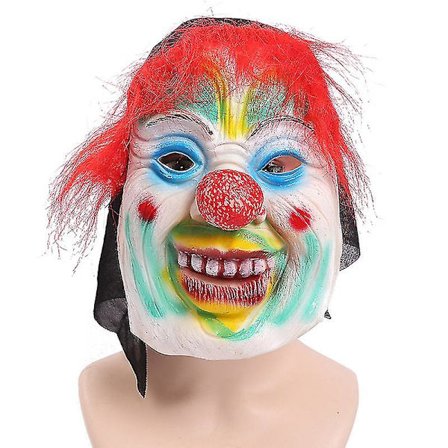 Halloween Dekorativ Mask Unik Clownmask Spoof Mask Halloween Party Mask 1st - Röd - 1