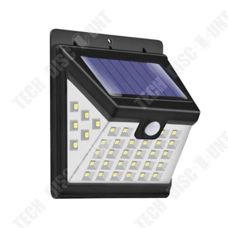 TD Solar Lights 40 LEDs Garden Solar Powered Vägglampa Tresidig Light IP65 Vattentät med PIR-rörelsesensor