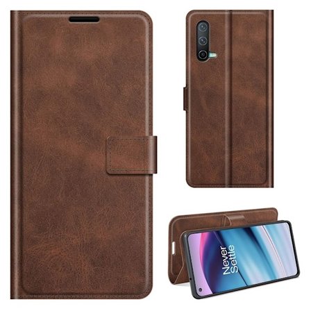 OnePlus Nord CE 5G læderetui med pung - Brun