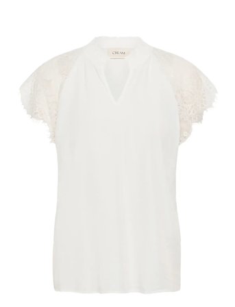 Crnola Lace Blouse White Cream