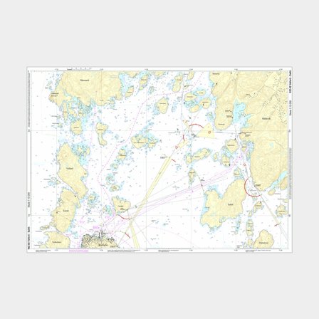 Specjalna mapa Hydrographica 932-02 Vallerö-Saltö, A2 nie złożona (plano) - Jachtowa