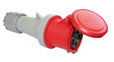 Garo S 263-9 S Skjøtekontakt IP44, 3-polet, 63 A Rød, 9 h, Stikkontakter & kabler