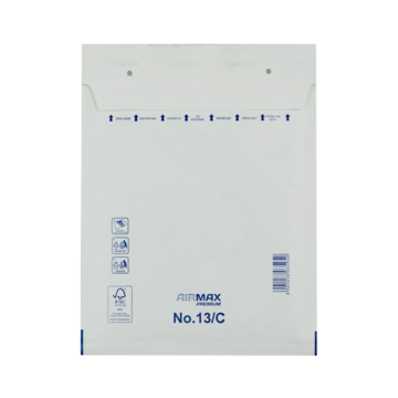 Boblekonvolutt 170x225mm hvit