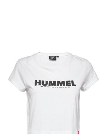Hmllegacy Woman Cropped T-Shirt T-shirts & Tops Short-sleeved Hvit Hummel