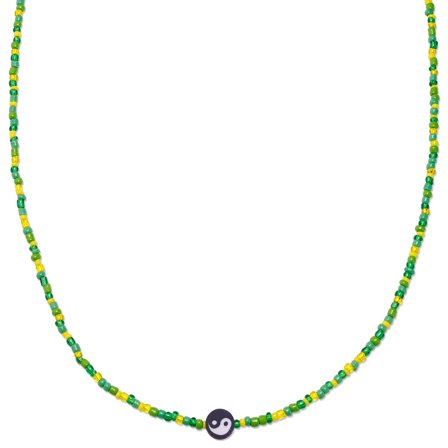 Amalfi | Yin Yang Beaded Necklace for Men - Beaded necklaces