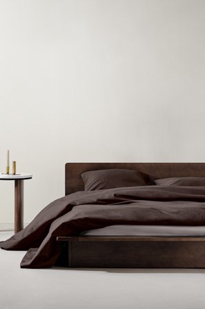 Jotex - Percale Dynetrekksett Dobbeltseng Økologisk Sjokolade - ZACK - Kjøp Dobbeltseng hos Jotex