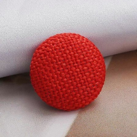 10 stk. Skaftknapper Metallknapper Klær DIY Stoffknapper Stofftrukket Lin Rund Dekorativ