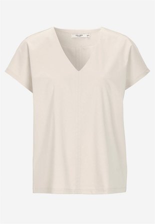 Cellbes of Sweden - Elastisk Premium jerseytop i lys beige til damer i størrelse 46/48