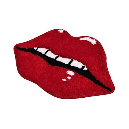 Fashion Läppmatta Alla Hjärtans Dag Dörrmatta Halkskyddad Botten för Entrémattan