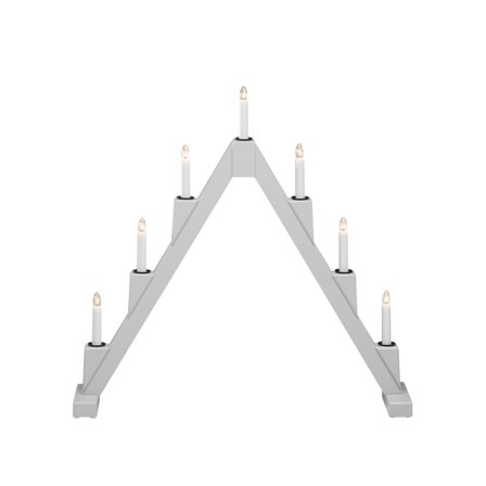 Konstsmide 3590-370 Adventsljusstake 7 ljus Grå, Belysning