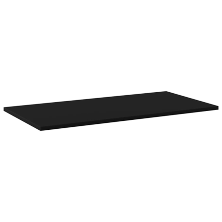 Vidaxl Hyllplan 8 St Svart 80x40x1,5 Cm Spånskiva Svart