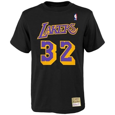 T-shirt NBA Mitchell & Ness - Los Angeles Lakers Magic Johnson - Sort - Mand