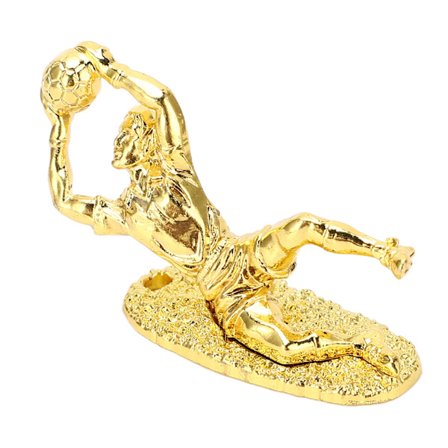 Fotball Beste Keeper Trofé Metall Fotball Trofé Cup Ornamenter Fotballfan Suvenirer