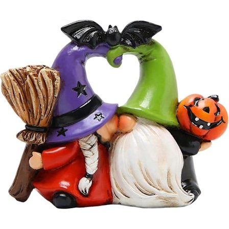 Sød Par Nisse Statue | Have Par Nisser | Romantisk Nissefigur |