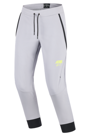 Motorradhose Alpinestars Aeroshell Mittelgrau/Gelb Fluo 4XL