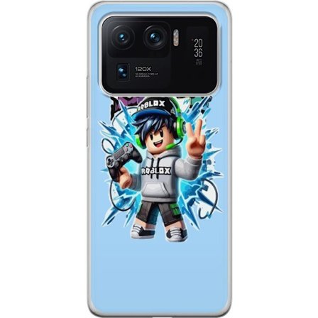 Yhteensopiva Puhelinkuori Xiaomi Xiaomi Mi 11 Ultra Värikäs Roblox-hahmo, jossa ohjain ja energinen splash art -suunnittelu, täydellinen lastenhuon