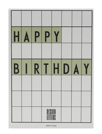 Design Letters | Happy Birthday Flags | ONE SIZE