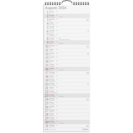 Burde Väggkalender Lilla Månadskalendern 2026 - Lyreco - Almanackor och kalendrar - Väggkalendrar - Bildkalendrar