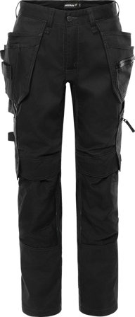Arbetsbyxor Fristads Dam Green hantverkarbyxa stretch 2901 GWM, dam, Svart Arbetskläder