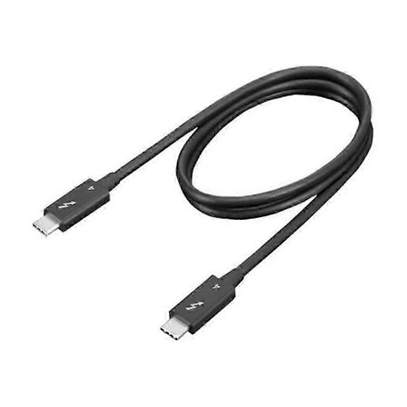 Thunderbolt 4 0,7 m kabel til lynhurtig opladning, sort