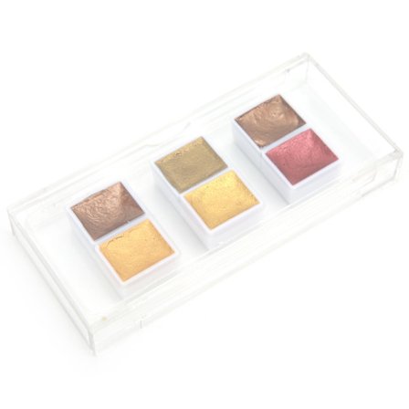 Akvarellfärger Ljusa Färger God Transparens Diffusion Skimrande Pärlemorskimmer Pigment för Nybörjare