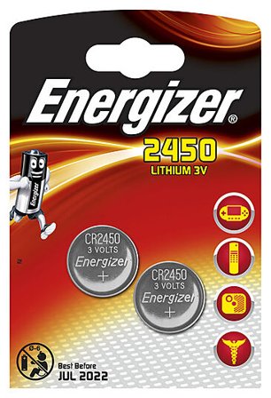 ENERGIZER BATTERI CR2450 3V 2PK