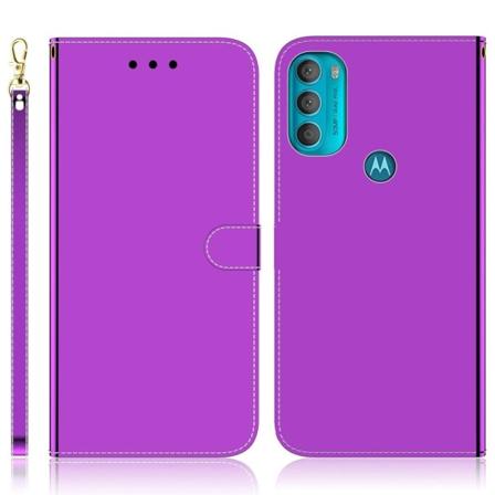 Mirror Motorola Moto G71 5G Läppäkotelo - Violetti Purple