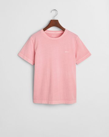 GANT Damen Sunfaded Rundhals-T-Shirt (M) Rot Rosa