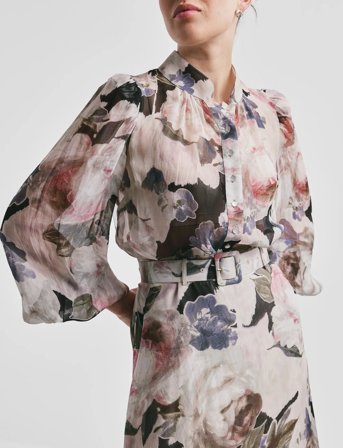 by Ti Mo Organza Blouse - Cream - XS