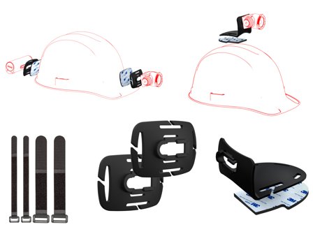 Led Lenser 502314 Hjälmfäste till F H5R, H7R, H15R Work och H5 Core, Belysning