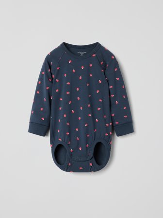 Polarn O. Pyret - Extendable bodysuit mushrooms - 74 - Childrenswear - blue