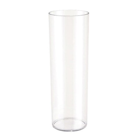 Klar Cylinderformad Vas Bröllopsfest Matbord Centerpiece Hydroponisk Blomhållare Transparent Växtbehållare Dekoration