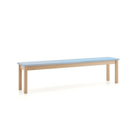 Bench seat ZET, 1800x360 mm, sky blue
