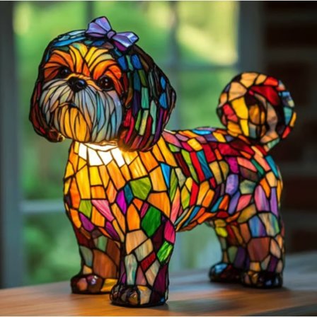 Ny Trend Shih Tzu Lamper Hjem Desktop Dekoration