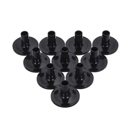 Svarte trommesymbalhylser i plast til trommesett og cymbalstativer