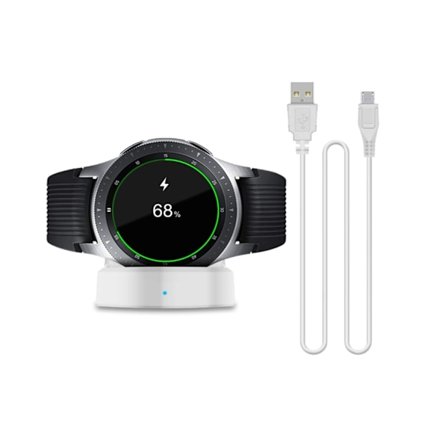 Laddare för Samsung Galaxy Watch 42mm/46mm Trådlös Snabbladdningsdocka för Samsung Galaxy Smart Watch Sm-R800/R810/R815 Docka av YEMAESRE
