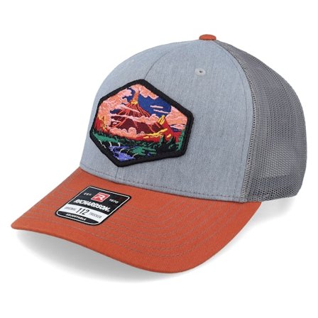 Wild Spirit - Grey trucker Czapka Z Daszkiem - Vulcano Heather Grey/Charcoal/Dark Orange Trucker @ Hatstore