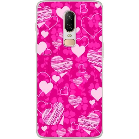 Kompatibelt Mobilskal till OnePlus OnePlus 6 PopHjärtMönster