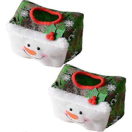 Lomavihreä paperipyyhekotelon koriste lahjapakkaus, 6 kpl