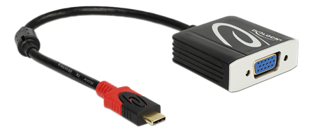 Delock videokonverter - svart