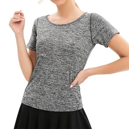 Kesäinen juoksu- ja kuntoilupuku naisille, joogapuku, lyhythihainen treenipaita, nopeasti kuivuva naisten toppi